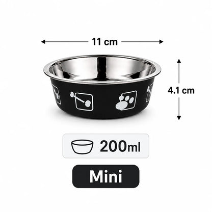Stainless Steel Pet Bowl Thickened Anti Slip Dog Food Bowl Anti Knock Over Water Basin Pet Feeder for Cats Dogs