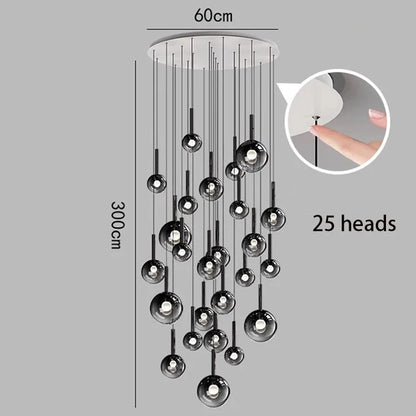 Modern home decor led lights pendant light lamps forstaircase Chandeliers for living room hanging light indoor lighting
