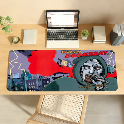 Rapper M-MF D-DOOM   Mouse Pad Non-slip Rubber Computer Mat Gamer Balance Decoracion Deskmat Laptop Office Large