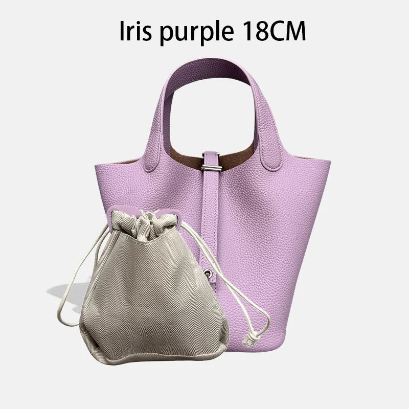 Women Bags Handbags Bucket Bag 18/22 Big Small Fashion Tote Bag Genuine Leather Luxury Quality Designers Lady Hand Bags