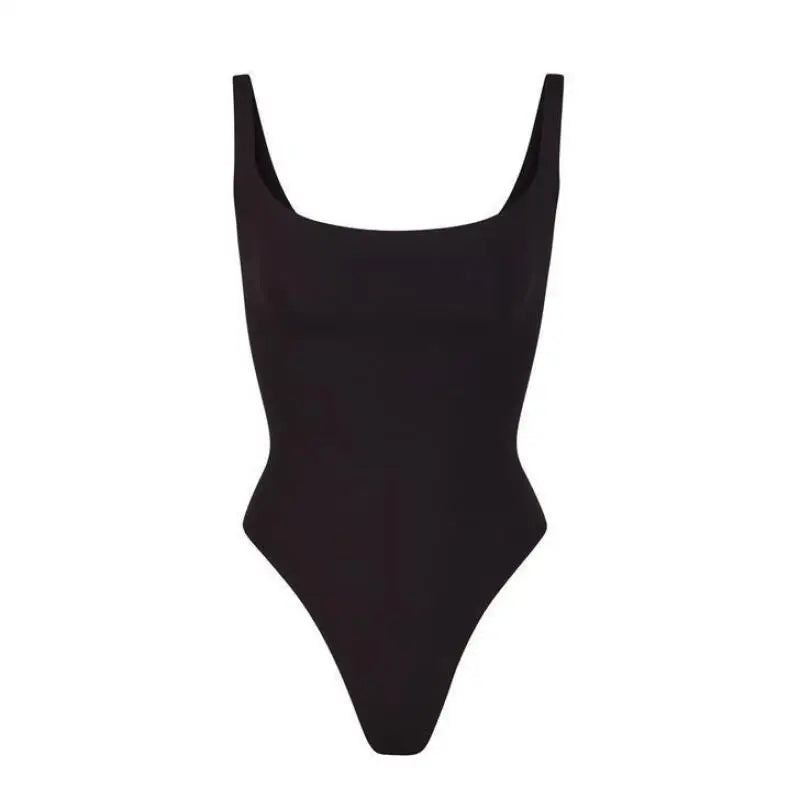 Jumpsuit Women Sexy Ice Silk Shapewear Camisole Jumpsuit Solid Color Slim Fit Inner Lining Backless Summer Fashion New Romper