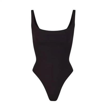 Jumpsuit Women Sexy Ice Silk Shapewear Camisole Jumpsuit Solid Color Slim Fit Inner Lining Backless Summer Fashion New Romper