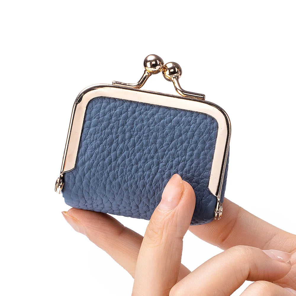 Women Wallets Small Genuine Leather Jewelry Bag Mini Headphone Bag Ring Necklace Earring Accessory Box Storage Bag Coin Purse