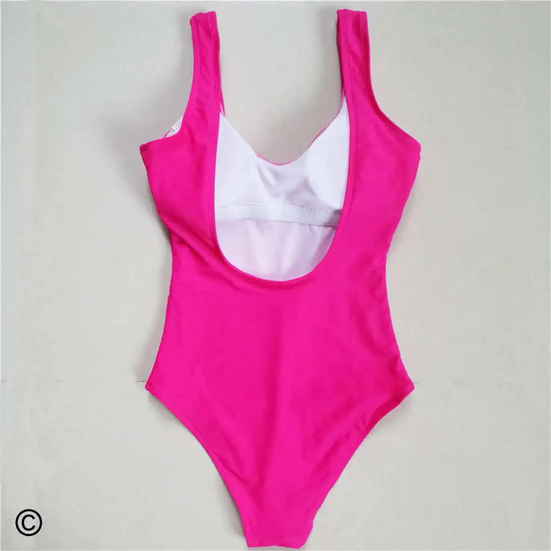 S - 6XL Sexy Female Plus Size Large Size One Piece Swimsuit Backless Monokini Swimwear Women Bather Bathing Suit Swim V128C