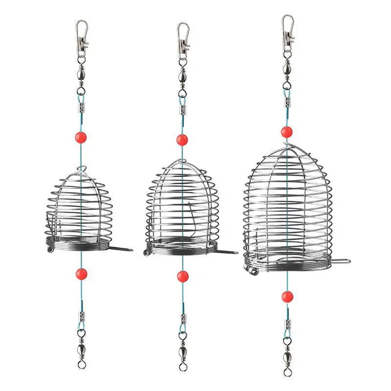 10Pcs Carp Fishing Bait Trap Cage Feeder Basket Holder Coarse Lure Feeder Carp Fishing Tackle Kit