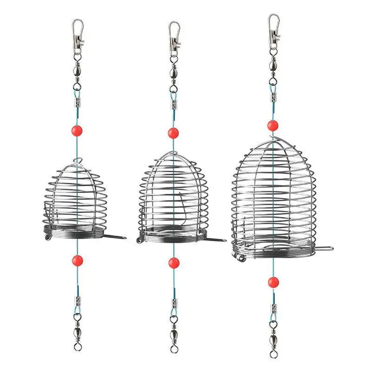 10Pcs Carp Fishing Bait Trap Cage Feeder Basket Holder Coarse Lure Feeder Carp Fishing Tackle Kit