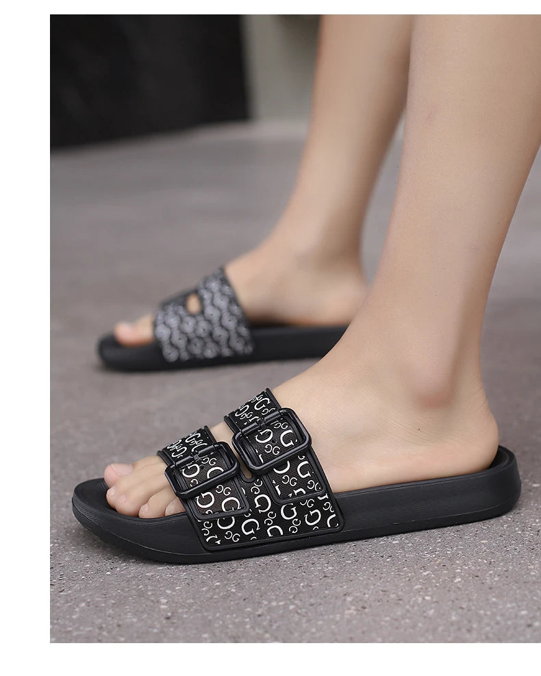 Men's Genuine Leather Sandals Comfortable Man Sandal House Slippers Man Summer Shoes Sale Genuine Mens Slipper Flip Flop Slides