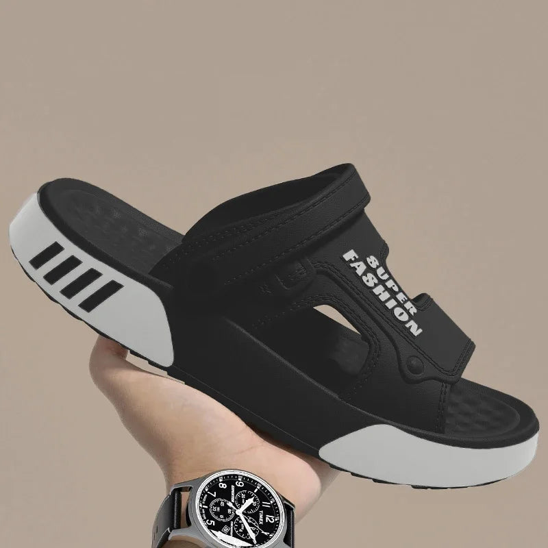 Men Summer EVA Platform Slide Slippers Soft Sole Indoor Outdoor Beach Walking Flip Flops Sandals
