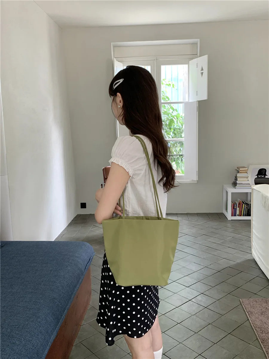 Casual Nylon Bucket Bags for Women Shoulder Bag Fashion Soft Women Bag NEW Tote Purses and Handbags Female Shopper Commuter Bags