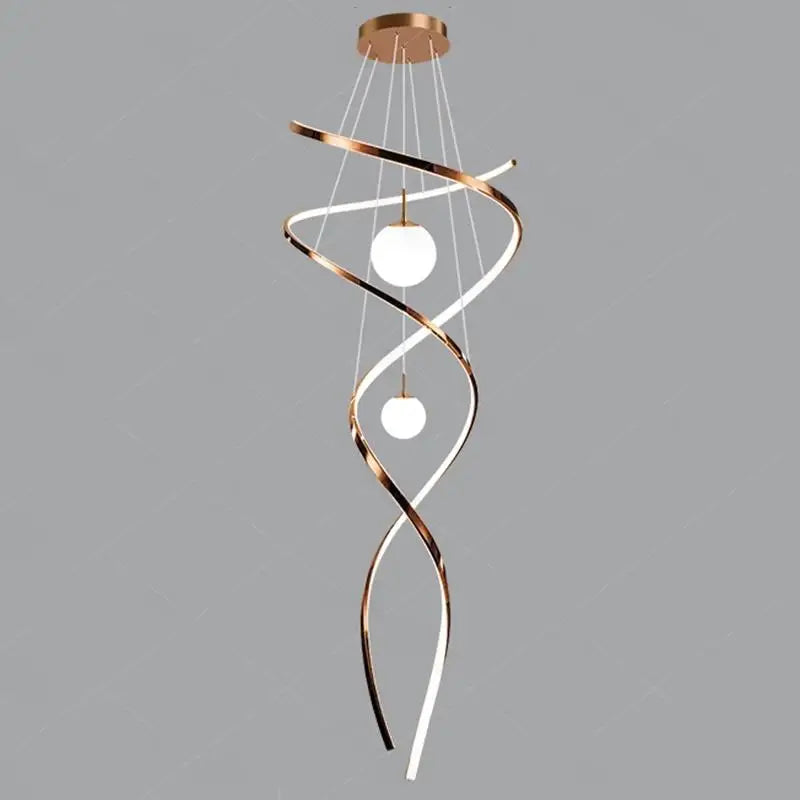 Modern home decor led lights pendant light lamps forstaircase Chandeliers for living room hanging light indoor lighting