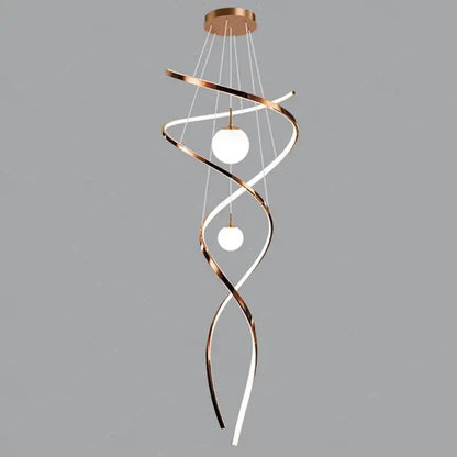 Modern home decor led lights pendant light lamps forstaircase Chandeliers for living room hanging light indoor lighting