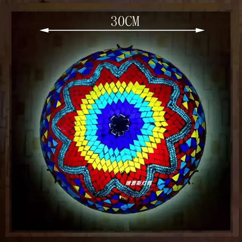 Stained Glass Ceiling Lamps Led Lights for Living Room Bedroom Chandelier Kitchen Lighting Fixture Tiffany Home Luminaria Decor