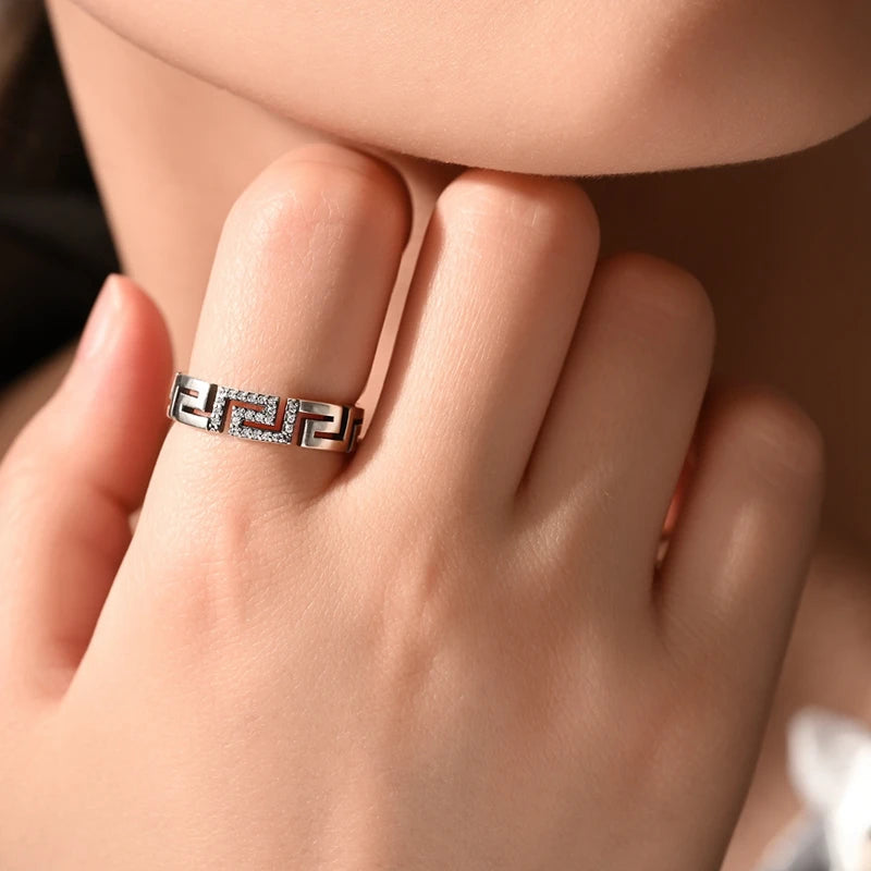 LAZA 925 Sterling Silver Colorful Rings Sparking Zirconium Bowknot Moon Sun Original Ring For Women Anniversary Wedding Gifts