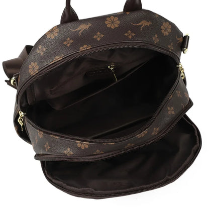 New Classical Fashion High Quality Soft Leather Travel Backpack Women Large Capacity Luxury Shoulder Bags School Bag Backpacks