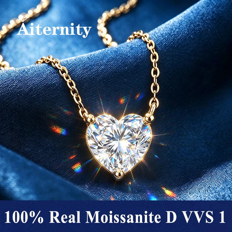 Marquise Cut Moissanite Necklace S925 Sterling Silver D Color VVS1 Clarity Excellent Cut Wedding Fine Jewelry