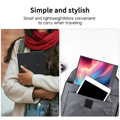 HGFRTEE portable monitor 10.5inch FHD IPS screen second external monitor suitable for laptop/PC/Mac/Xbox/PS4/5