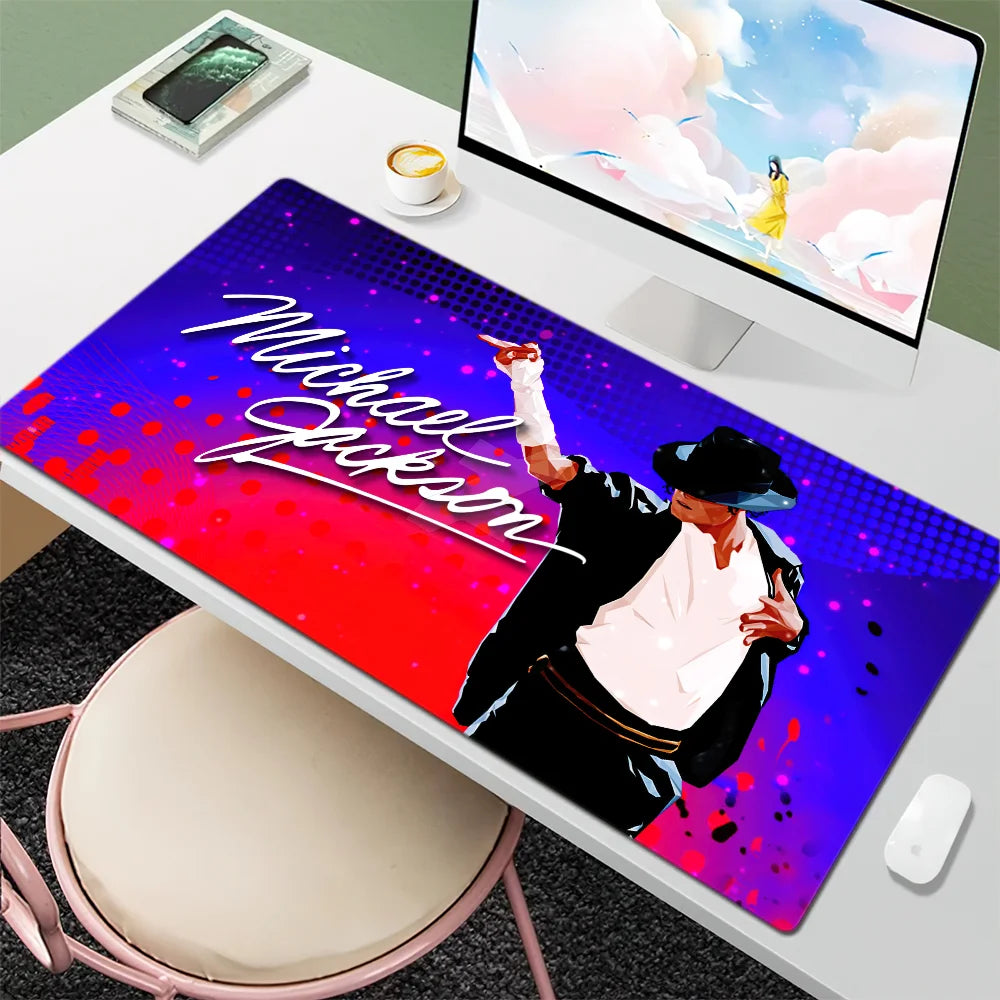 M-Michael J-Jackson Mouse Pad Large Desk Mat Keyboard Ergonomic Office Rubber PC Non-slip Anti-fray Home Custom Best Price