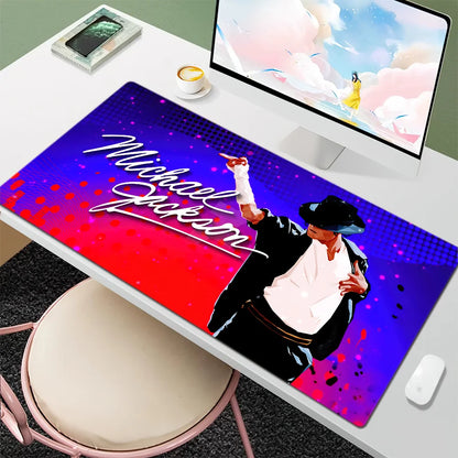 M-Michael J-Jackson Mouse Pad Large Desk Mat Keyboard Ergonomic Office Rubber PC Non-slip Anti-fray Home Custom Best Price
