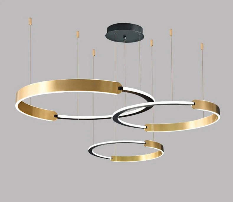 Modern rings long Pendant lights led Chandeliers for living room 2023 indoor lighting Ceiling lamp interior lighting Chandeliers