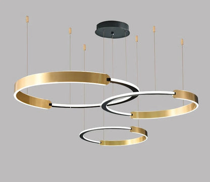 Modern rings long Pendant lights led Chandeliers for living room 2023 indoor lighting Ceiling lamp interior lighting Chandeliers