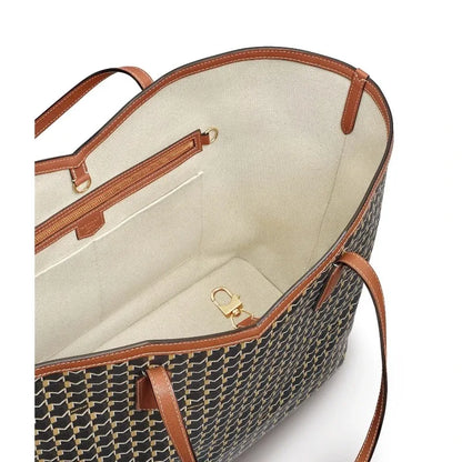 Luxury Brand Tote Bag Woman Classic Monogram Print Coated Canvas Handbag Large Capacity Shoulder Bag With Removable Zipped Pouch