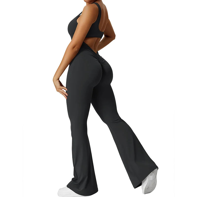 New Gym Set Women Training Yoga Suit Sportswear Women Sports Jumpsuit Fitness Rompers Stretch Female Push Up Workout Bodysuits