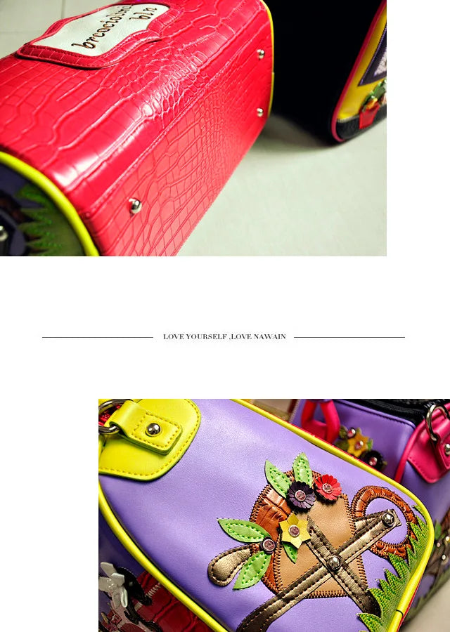 Luxury Vintage Shoulder Bag for Women Beautiful Design Creative Boston Bag for Friends Gifts