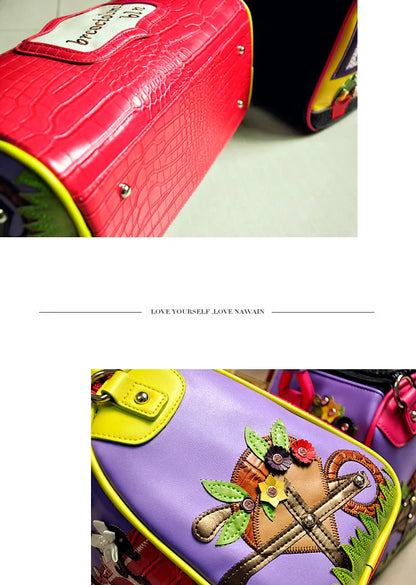 Luxury Vintage Shoulder Bag for Women Beautiful Design Creative Boston Bag for Friends Gifts