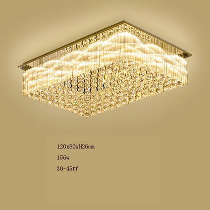 K9 Crystal Ceiling Lights LED Modern Lamps Luxury Chandelier Living Room Dining Bedroom Rectangle LED Lighting Hotel Mall Shop
