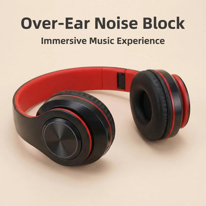 RGB Luminous Headset Bluetooth Headphones Noise Cancelling Wireless Earphones for Students Gamers Music Lovers
