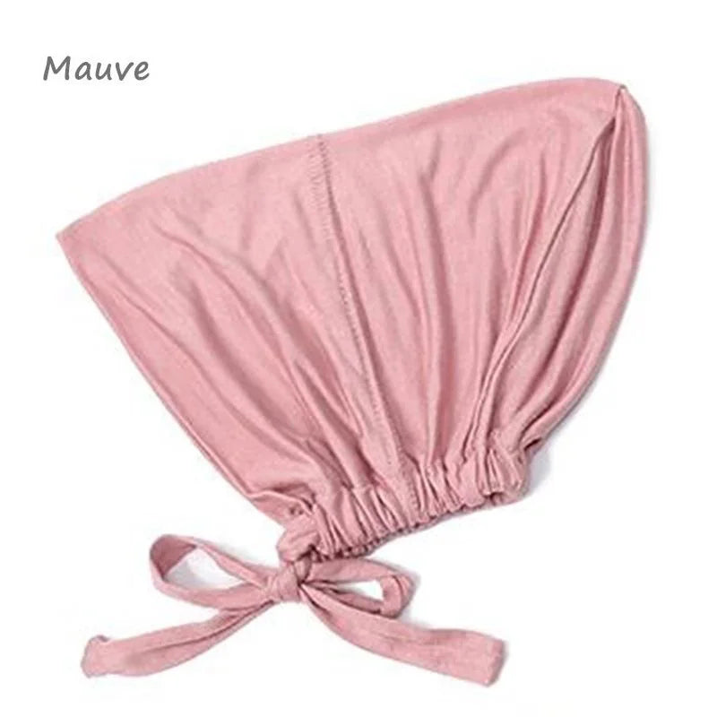 New Soft Modal Muslim Turban Hat Inner Hijab Caps Islamic Underscarf Bonnet India Hats Female Headwrap Turbante Mujer