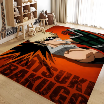 Bakugo Katsuki Floor Mat Non-Slip Laundry Room Mat Laundry Decor Balcony Child Living Room Bedside Mats
