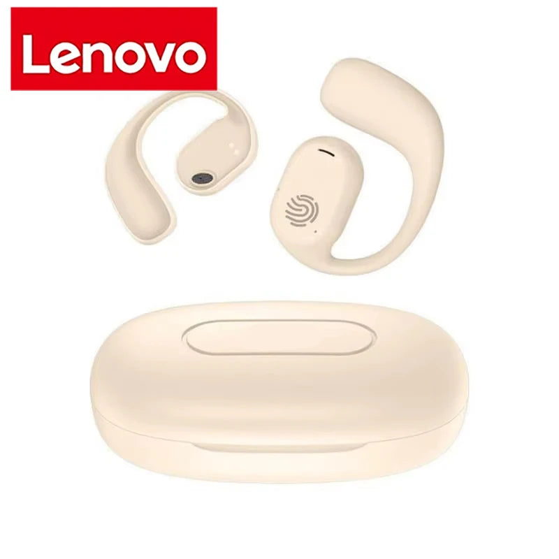 Lenovo Sports Wireless Headphones BT 5.3 over Ear Ture Buds with Earhooks Waterproof Sports Earphones Running in-Ear Headset