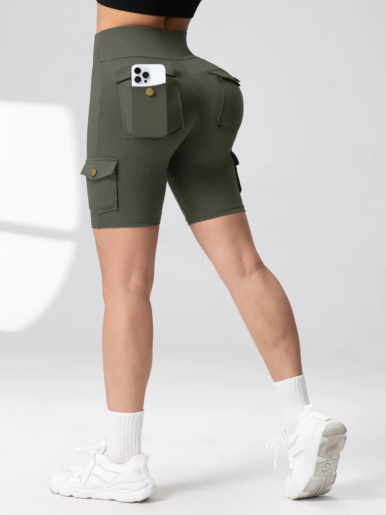 Pockets Gym Leggings Women High Waist Fashion Fitness Pants Skinny Stretch Outdoors Comfortable Sport  Leggings