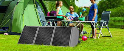 CTOLITY XP2000 UPS Power Station 2400W 2048Wh 640000mAh & SP100-ETFE 100W Foldable Solar Panel, LiFePO4 Outdoor Emergency Supply