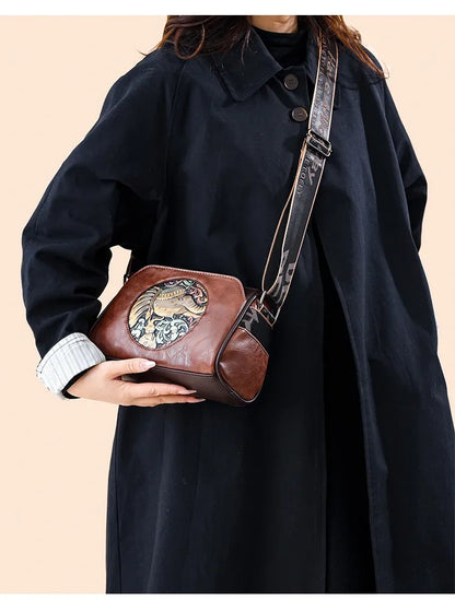 Women Crossbody Bag for Women Elephant Bags Fashion Print High Quality Leather Shoulder Bag Messenger Bags Sac a Main