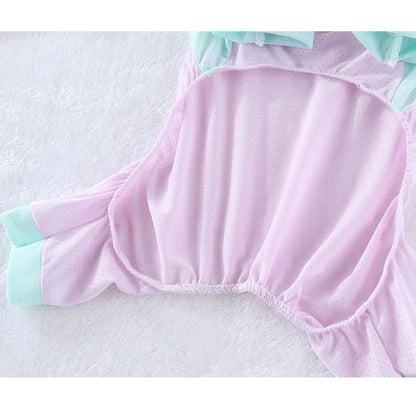 Mesh Dog Clothes Summer Quick Drying Jumpsuit Pajamas For Small Dogs Dachshund York Maltese Puppy Tracksuit Overalls Onesie XXL