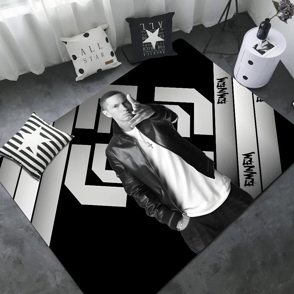 Rapper Eminem Door Mat Washable Non-Slip Living Room Sofa Chairs Area Mat Kitchen Bedside Area Rugs