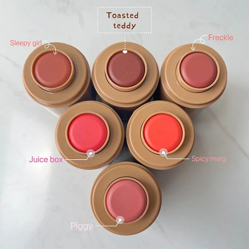 Rhode Skin Balm Data Cake Lip Gloss Sleepy Girl Freckle Pocket Blush Stick Non-fading Waterproof Blusher Moisturizing Lipstick