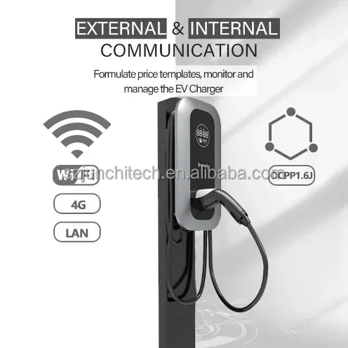Custom 7KW 1Phase Home EV Car Charger Station New Condition 32A Custom Car Charger Compatible with Solar & Inverter