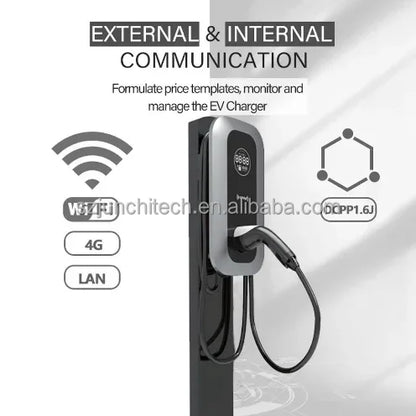 Custom 7KW 1Phase Home EV Car Charger Station New Condition 32A Custom Car Charger Compatible with Solar & Inverter