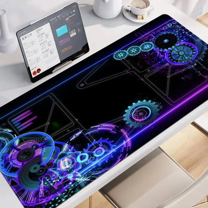 Tech Gear Circuit Large Desk Mat Mouse Pad Mouse Mat Gaming Keyboard Mat Play mat Non-Slip  Rubber PC Gaming Office Table Decor