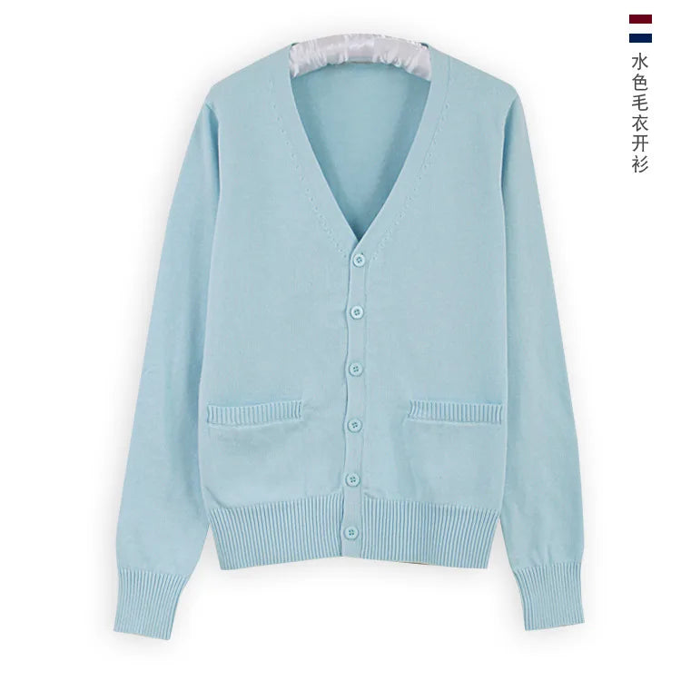 Japanese JK Uniform Cardigan Class Uniform British Student School Uniform Knitted Sweater