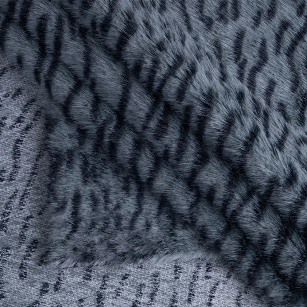 Imitation Mink Print Tiger Pattern Plush Fabrics for Photography DIY Handmade Doll Toy Clothing Fabrics Sewing Cloth