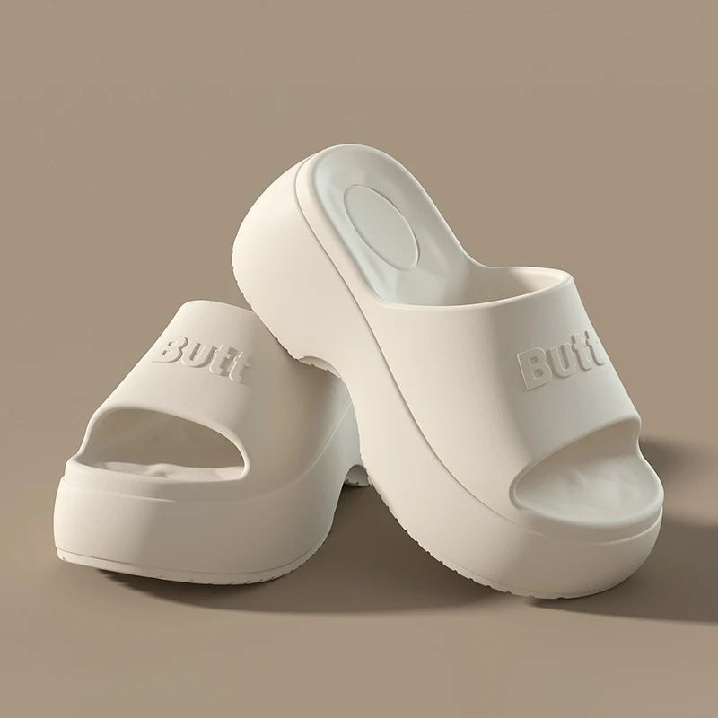 EVA Platform Slippers Women Wedges Fashion Luxury Designer Shoes Summer Sandals High Heels Indoor Outdoor Beach Elegant Footwear