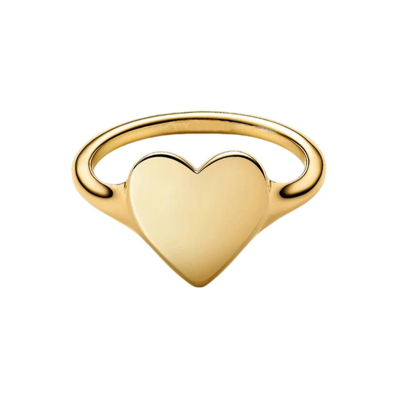 2026 New 925 Silver Sparkling Heart Princess Crown Heart-to-Heart Ring Fashion DIY Charm Jewelry Exquisite Gift