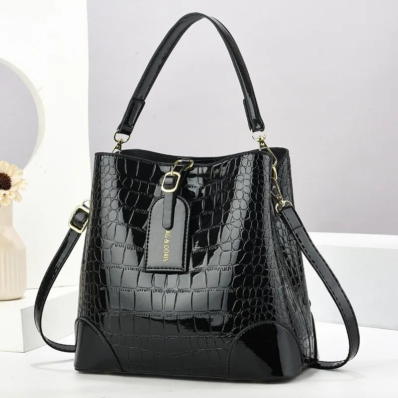 Retro PU Leather Purses and Handbags 2025 Shoudler Bags for Women Luxury Designer Women Crossbody Bucket Bag Sac A Main