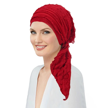2026 New Women Muslim Inner Hijab Hat Ruffle Caps Headscarf Turban Head Wrap Bonnet Chemo Cap Headwear Turbante Mujer