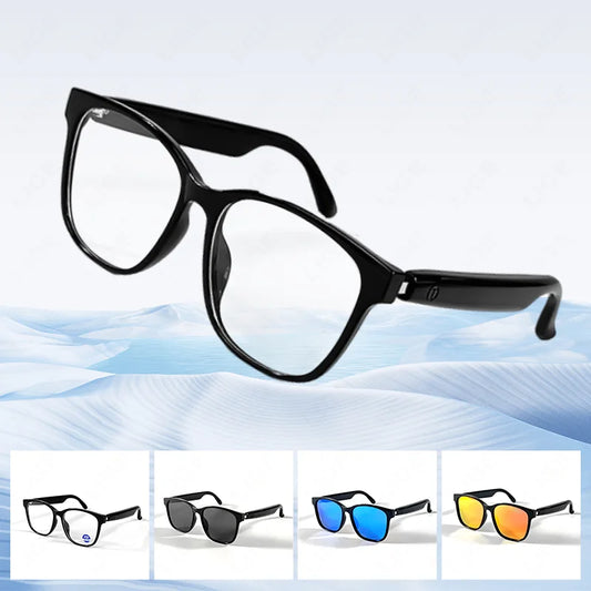 New Smart Glasses Intelligent Driving Navigation Wireless Music Play Outdoor Sunglasses Bluetooth Call Anti-blue Light Eyeglass