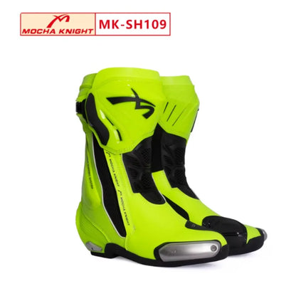 Moto Protective Boot Waterproof Enduro Motorcyclist Shoes Anti-slip Motocross Rally High Top Boot Interior and Outer Shoes